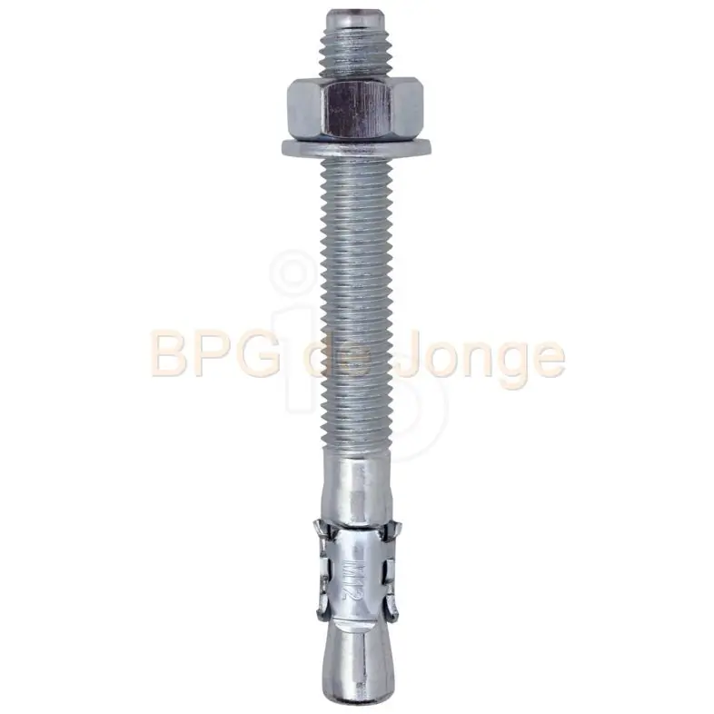 FM 753 doorsteekanker M10x90 6-kantkop SW-17 metr. verz. staal ds 50 st