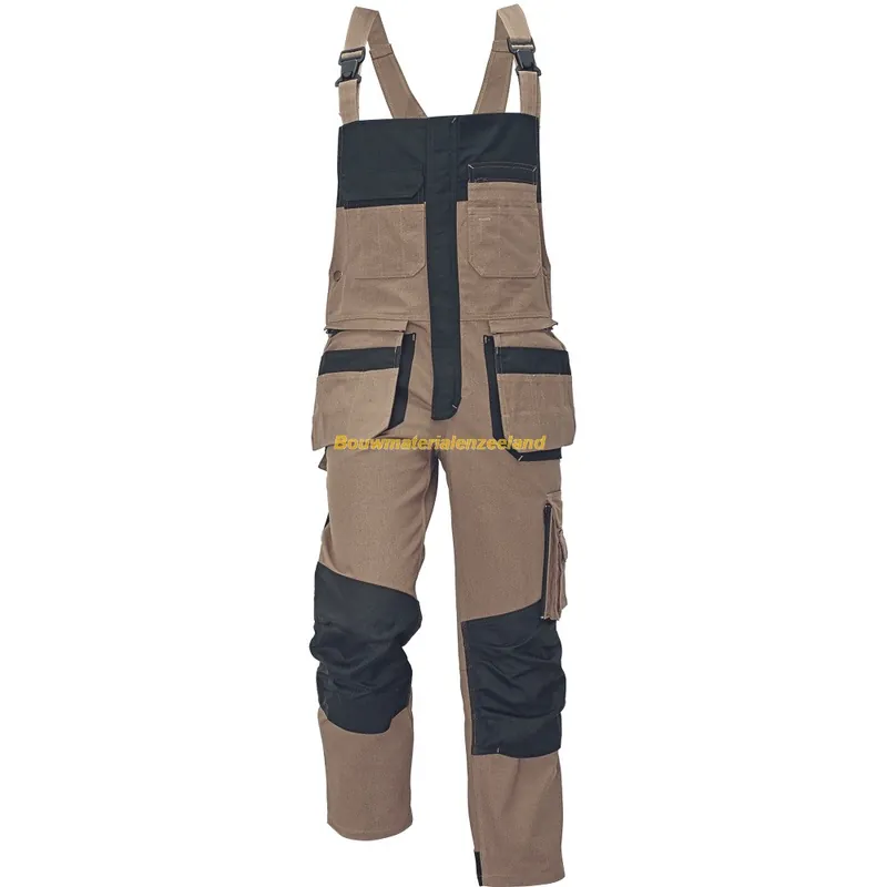 Renmark breteloverall poly/kat, khaki/zwart, 54 ( uitlopend )