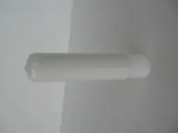 Deurstop+kap 100mm wit kunststof