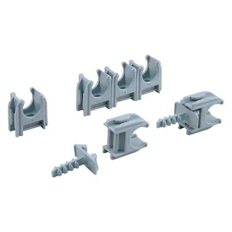 QL buisclip euro 19mm grijs 20 st.