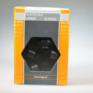sluitschelp zwart polyethyleen ds 25 st