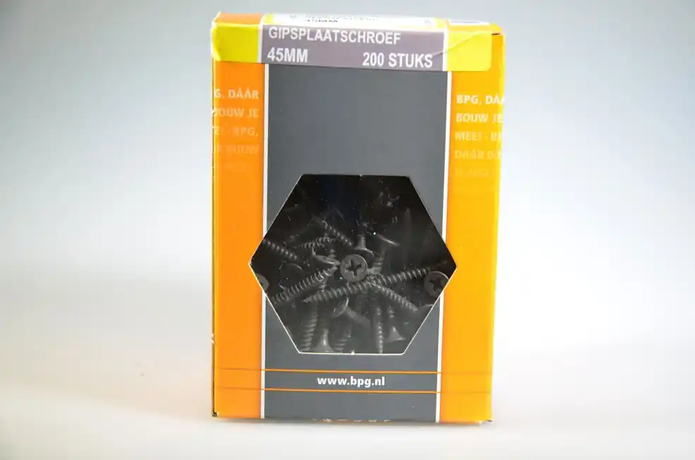 gipsplaatschroef 3.9x45 trompetkop scherpe pt grove dr gefos ds 200 st