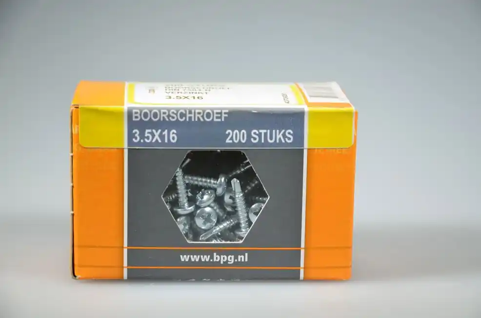 boorschroef 3.5x16 cilinderkop boorpt -2 verz. DIN7504N ds 200 st