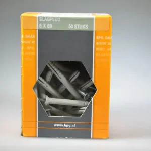slagplug 60 verz. kraag nylon/staal ds 50 st