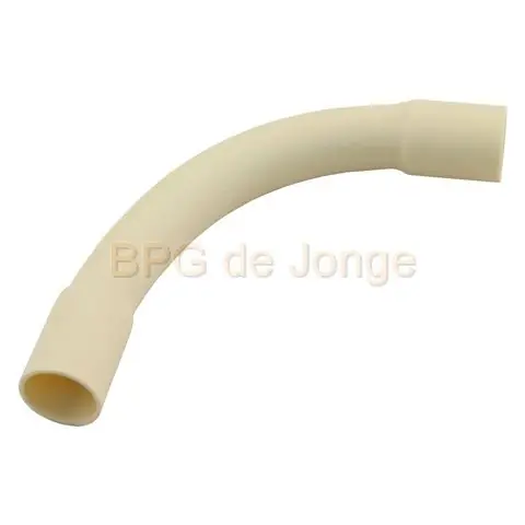 Bocht pvc 5/8 creme zak 5 st