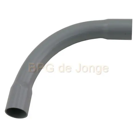 Bocht pvc 3/4 grijs zak 3 st