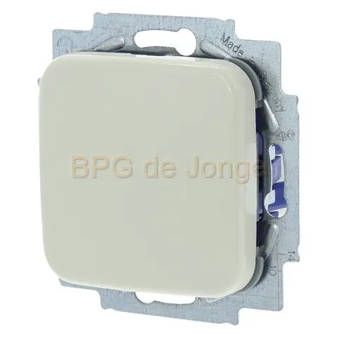 M BJ SI inbouw schakelaar wissel creme
