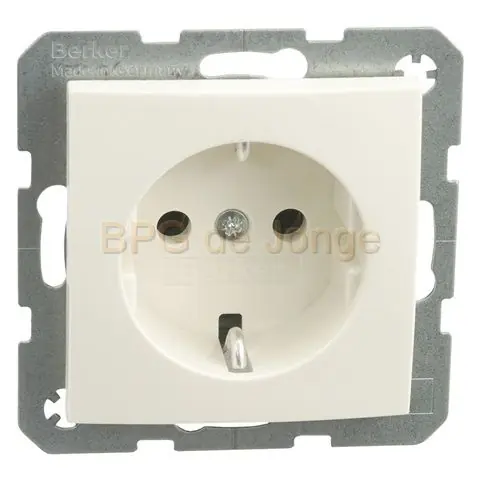 M B S1 inbouw contactdoos 1V ra polarwit blister 10 st