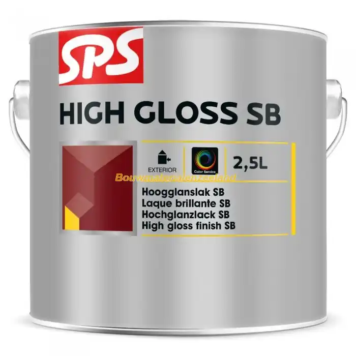 SPS High Gloss SB RAL 9010 bu blik 2,5 ltr