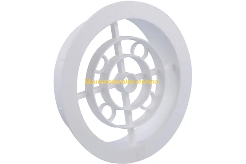 Ventilatierooster diam. 100mm wit
