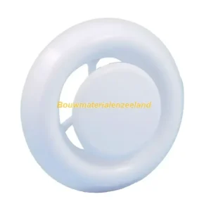 Afzuigventiel diam. 100/125mm wit