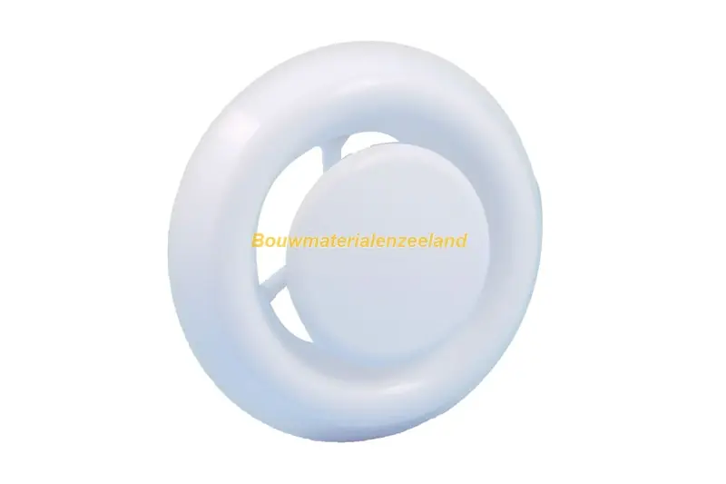 Afzuigventiel diam. 100/125mm wit