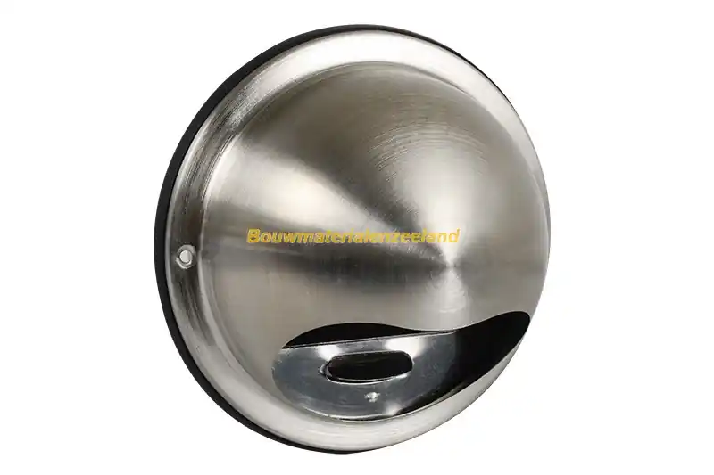 Buitenrooster bol model diam. 100mm, RVS, met gaas