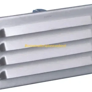 Schoepenrooster 180x90mm RVS