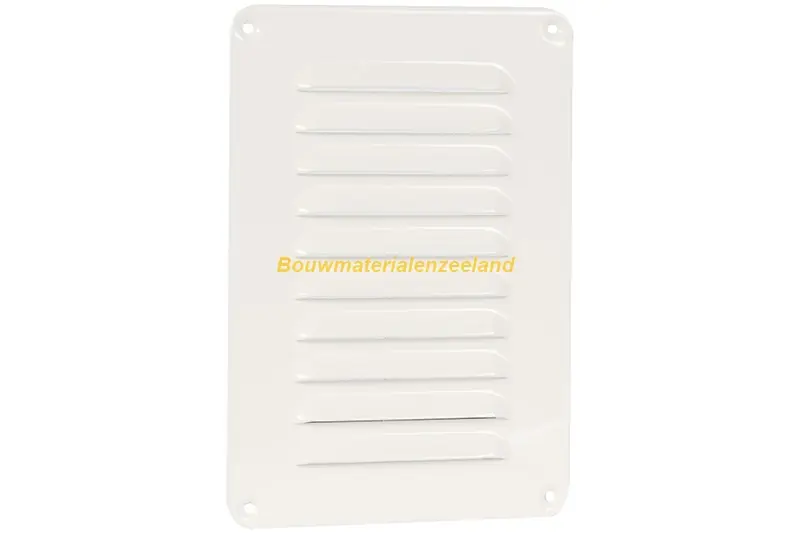 Aluminium schoepenrooster 200x250mm wit