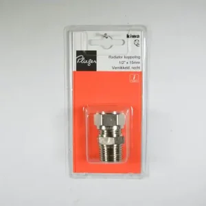 Nikkel knelpuntst.ldr.1/2bux15con Plieger label rd (GASTEC/KIWA)