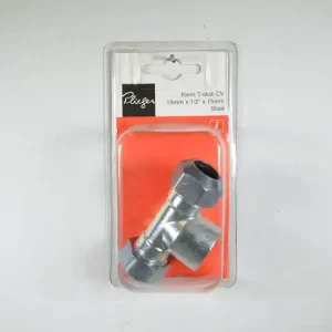 Klem-cv t-stuk 15mmx1/2bix15mm Plieger label rd