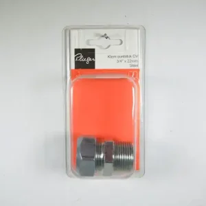 Klem-cv puntstuk 3/4 inch bux22mm Plieger label rd