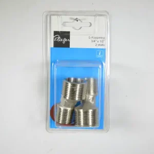 S-kopp.z/rozet 3/4 inch x1/2 inch Plieger label bl 2st