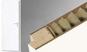 Opdekdeur 83x211.5 L vervolux uv Wit (tubulaire spaanplaatvulling) ( uitlopend op=op )