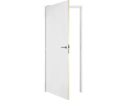 Vuren gemonteerd kozijn met deur honingraat Rechts stomp 56x120 deurmaat 83x211,5 1x wit gegrond