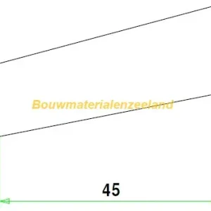 Glaslat I45 meranti 80 mu geg. 245cm.