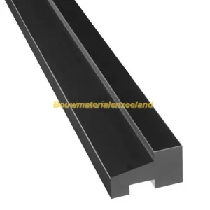 DTS KVT dorpel 67x110 mm 120 cm lang buitendraaiend kleur black