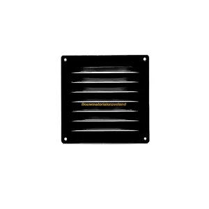 Schoepenrooster 160x160mm kleine schoepen zwart