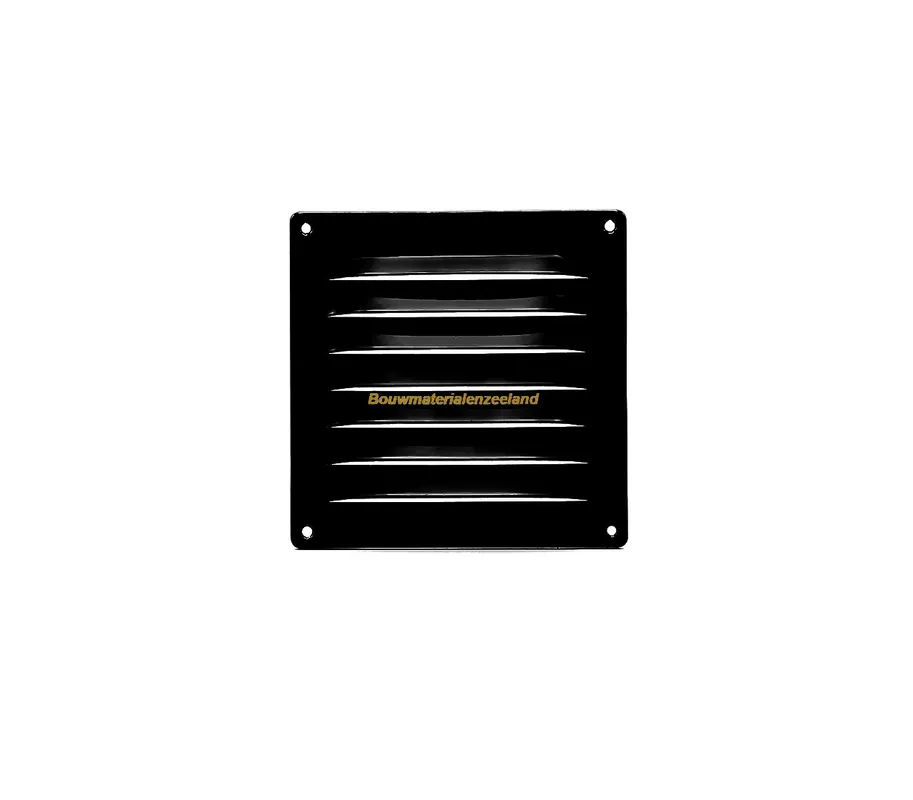 Schoepenrooster 160x160mm kleine schoepen zwart