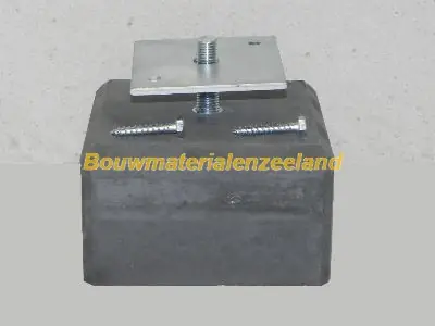 Lage betonpoer met facetrand Antracietgrijs 170x170mm exclusief stelplaat 10004032
