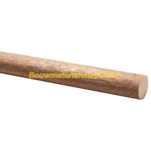 Hardhout ronde stok diam 45 mm L= 3350 mm