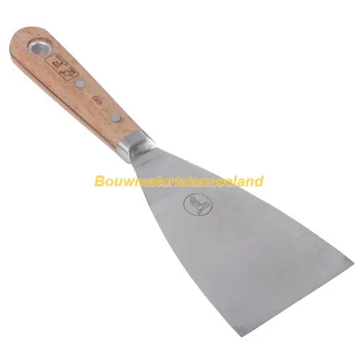 Copenhagen Pro Plamuurmes Engels model, 75 mm, houten handvat