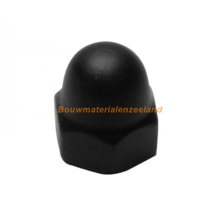 QlinQ Blackline dopmoer DIN1587 M 6 zwart gecoat