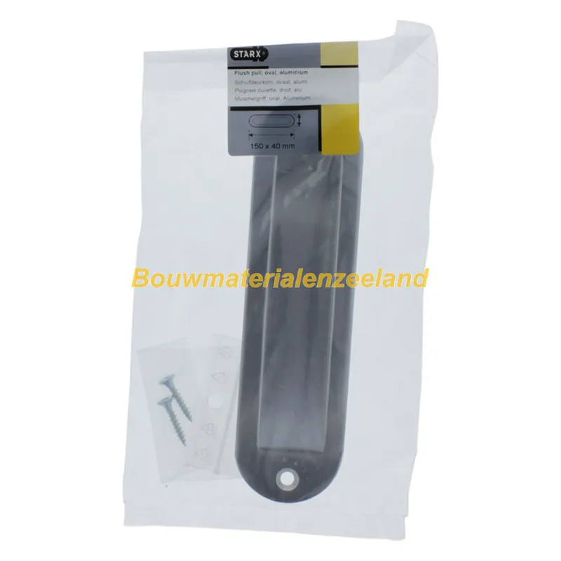 Sx schuifdeurkom ovaal 150x40mm alu