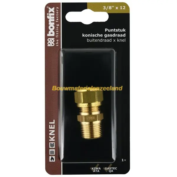 BONFIX Blister Puntstuk 3/8 inch buiten draad x 12 mm