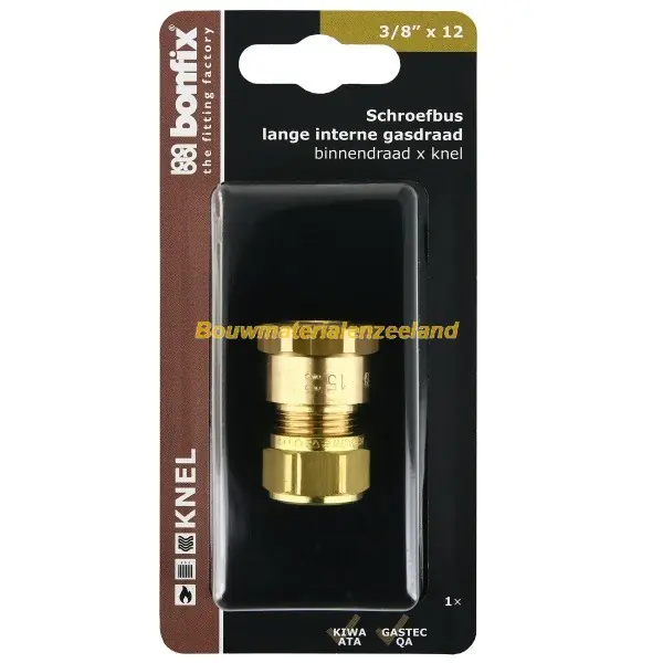BONFIX Blister Schroefbus 3/8 inch binnen draad x 12 mm