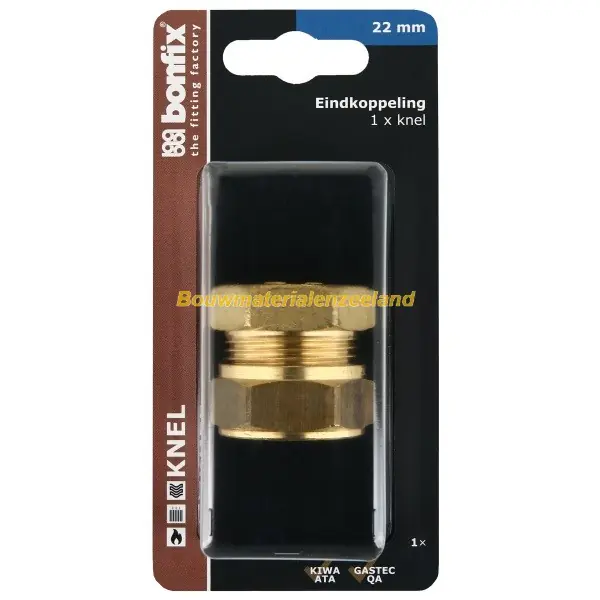 BONFIX Blister Eindkoppeling 22 mm