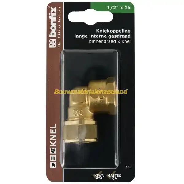 BONFIX Blister Knie 1/2 inch binnen draad x 15 mm