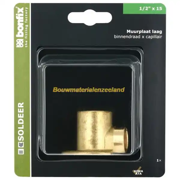 BONFIX Blister Muurplaat laag 1/2 inch binnen draad x 15 mm