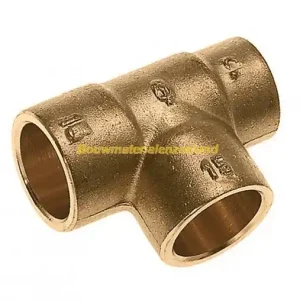 BONFIX soldeer verloop T-stuk 15 x 12 x 15
