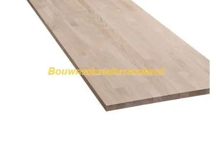 Eiken werkblad Massief A/B 300x90x3,8 cm
