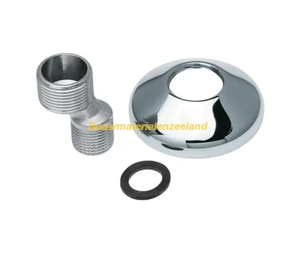 BONFIX S-koppeling 1/2"x 3/8" + rozet + ring