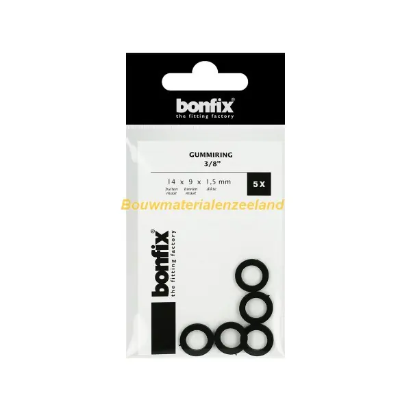 BONFIX Gummiring 3/4" (24 x 16 x 2 mm) zak van 5 stuks