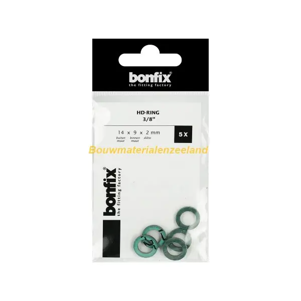 BONFIX HD-ring assortiment zak van 12 stuks