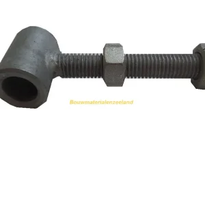Draadstang scharnierpunt poort 17mm x 90 mm