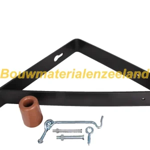 Deurvanger + bevestigings materiaal 90gr. zwart