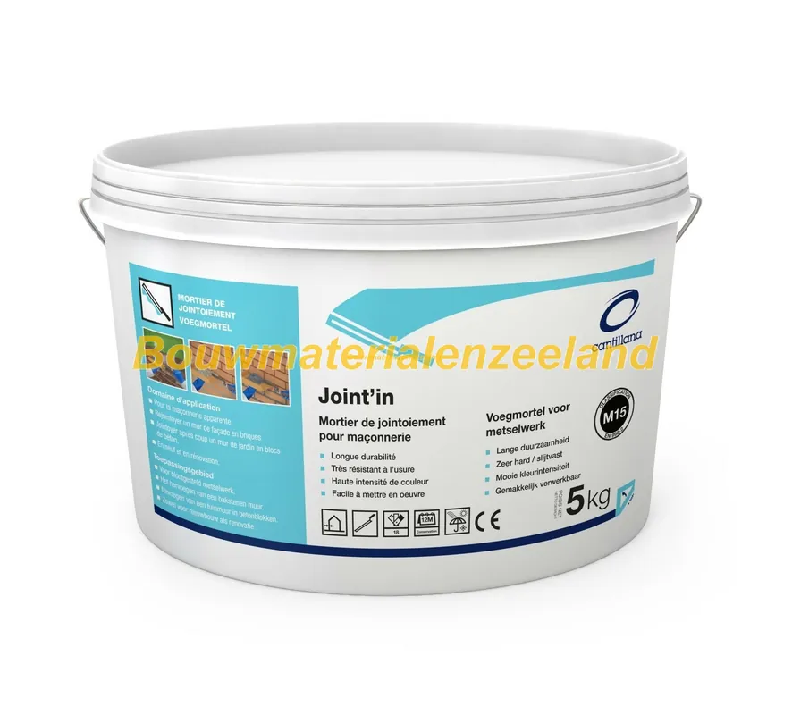 Voegmortel 2012 middengrijs emmer 5 kg