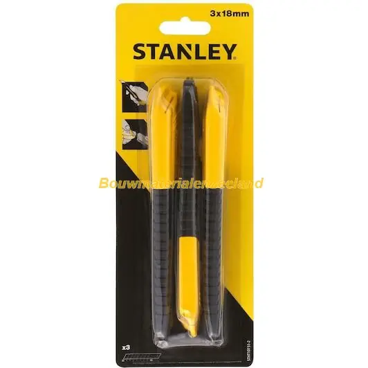 Stanley 0-10-151 Afbreekmes 18mm tripack