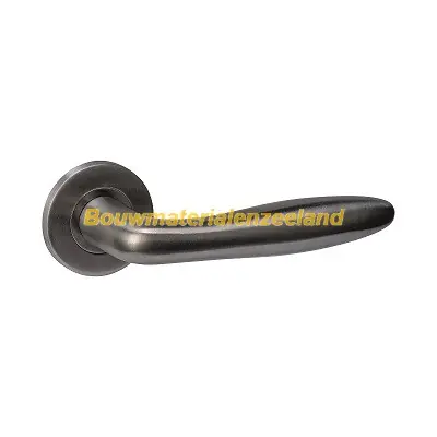 Deurkruk Q 03 op rozet verdekt ?52x6mm PVD antraciet