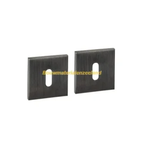 Sleutelrozetten verdekt 53x53x6mm PVD antraciet